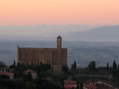 Looking out from Volterra