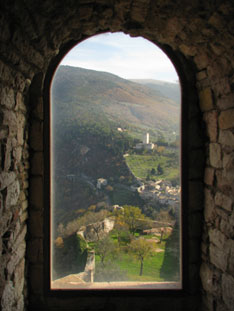 Looking out from Rocca maggiore, Assisi Looking out from Rocca maggiore, Assisi