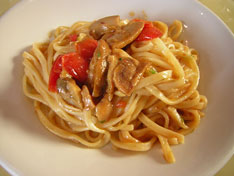 Pasta with mushrooms