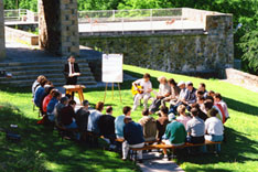 How about meeting in the fresh mountain air?