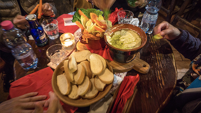 You won't repeat a single dish with the meals provided throughout this tour! Bagna Cauda