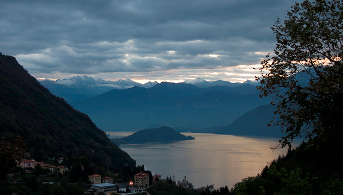 Lake Como at dawn Burano
