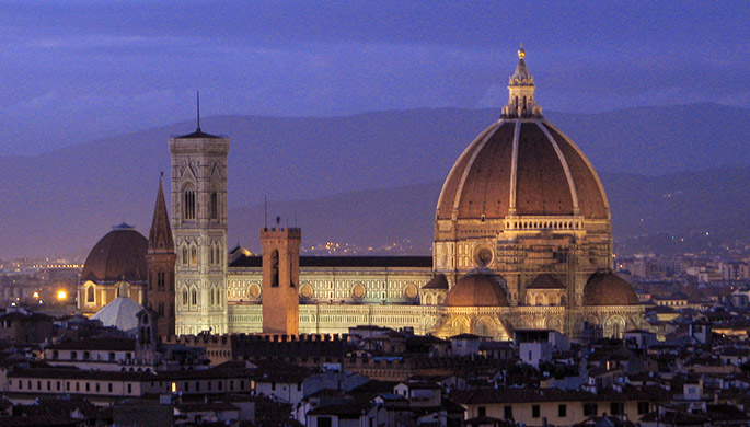 Magnificent monuments in spectacular cities Duomo of Florence