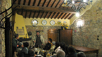 Dine in a working farm, typical trattorie, and even a real Italia home! San Donato