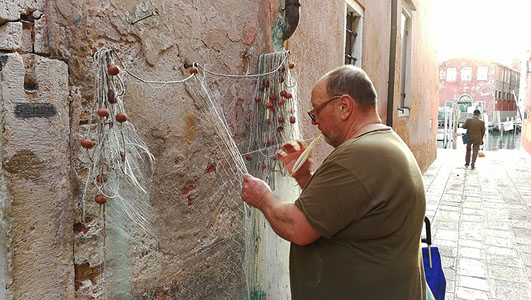 The last traditional fisherman in Venice