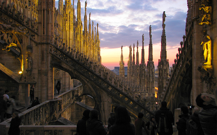 See Milan from the rooftop of the Cathedral Poi Ting