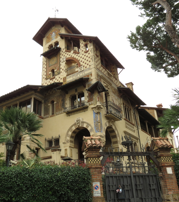 Travel back to the 1920s walking amid the art deco building of the Coppedè neighbourhood Quatiere Coppedè