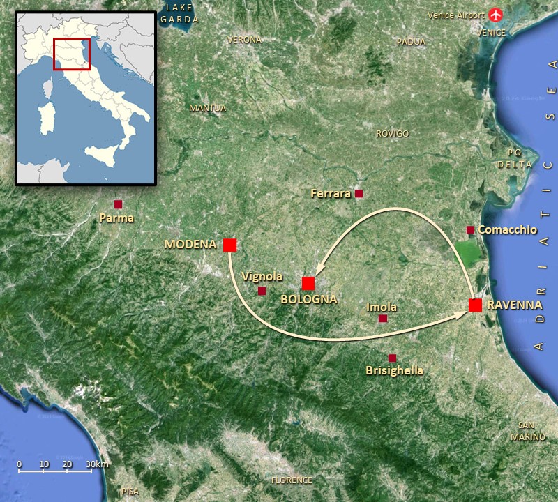 Emilia-Romagna Map